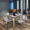Regency Kahlo Square Table & Chair Sets, 42 W, 42 L, 29 H, Wood, Metal, Polypropylene Top, Maple TPL4242PLCM44GY - alternate 1